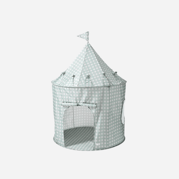 3 Sprouts - Children's Play Tent - Gingham Blue