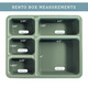 Austin Baby Co - Silicone Bento Box - Camper / Sage Green