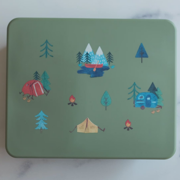 Austin Baby Co - Silicone Bento Box - Camper / Sage Green