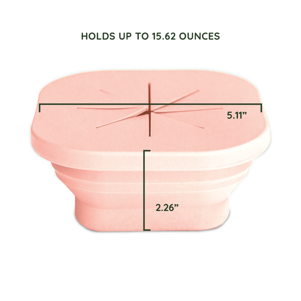 Austin Baby Co - Silicone Collapsible Snack Bowl - Wildflower / Ripe Peach