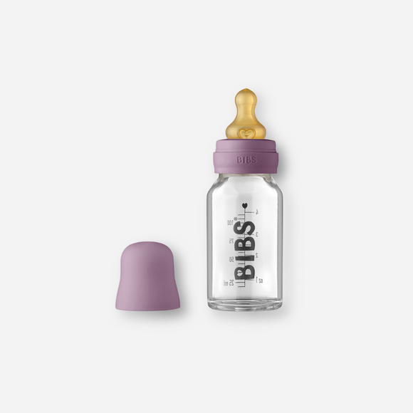 BIBS - Glass Baby Bottle Complete Set 110ml - Mauve