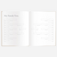 Fox & Fallow - Gold-Foil Linen Baby Book with Box- Biscuit
