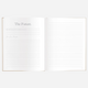 Fox & Fallow - Gold-Foil Linen Baby Book with Box- Biscuit