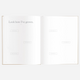Fox & Fallow - Gold-Foil Linen Baby Book with Box- Biscuit