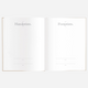 Fox & Fallow - Gold-Foil Linen Baby Book with Box- Biscuit