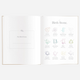 Fox & Fallow - Gold-Foil Linen Baby Book with Box- Biscuit