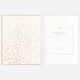 Fox & Fallow - Gold-Foil Linen Baby Book with Box- Biscuit