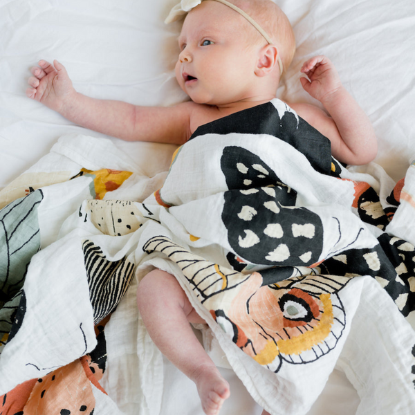 Clementine Kids - Butterfly Collector Cotton Muslin Swaddle