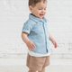 Colored Organics - Graham Chambray Collared Button Down Shirt