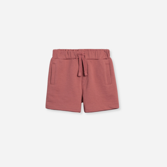 Colored Organics - Organic Baby Cove French Terry Welt Pocket Short - Berry