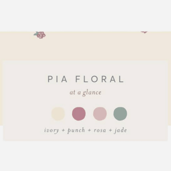 Colored Organics - Organic Pointelle Swaddle Blanket - Pia Floral