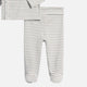 Colored Organics - Riley 2 Piece Kimono Wrap Top and Pant Set - Ballet Stripe