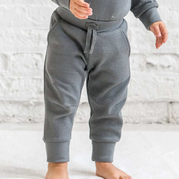 Colored Organics -Waffle Knit Jogger - Agave