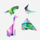 Djeco - Dinosaur Origami Paper Craft Kit