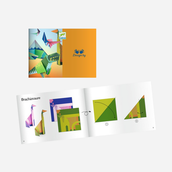 Djeco - Dinosaur Origami Paper Craft Kit