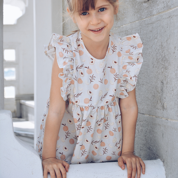 Eli & Nev - Dina Dress - Peach Print