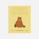 First Words Board Book with Embroidered Friends