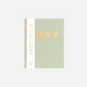 Fox & Fallow - Gold-Foil Linen Baby Book with Box - Pistachio