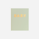 Fox & Fallow - Gold-Foil Linen Baby Book with Box - Pistachio
