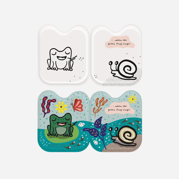 Frog & Friends Shaped Bath Book