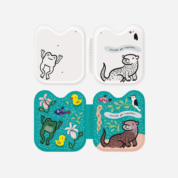 Frog & Friends Shaped Bath Book