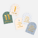 Fox & Fallow - Gold-Foil Baby Milestone Cards - Broderie