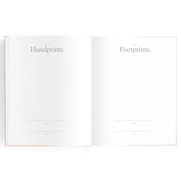Fox & Fallow - Gold-Foil Linen Baby Book with Box - Broderie