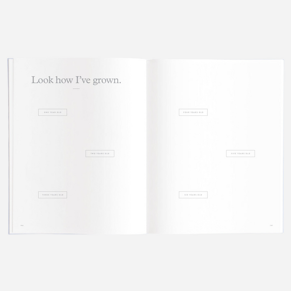 Fox & Fallow - Gold-Foil Linen Baby Book with Box - Powder