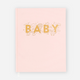 Fox & Fallow - Gold-Foil Linen Baby Book - Rose Boxed