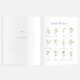 Fox & Fallow - Gold-Foil Linen Baby Book - Rose Boxed