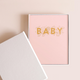 Fox & Fallow - Gold-Foil Linen Baby Book - Rose Boxed