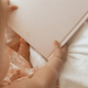 Fox & Fallow - Gold-Foil Linen Baby Book - Rose Boxed