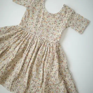 Good Apples Kids - Short Sleeve Twirl Dress- Bella Brown