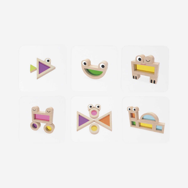 Janod - Sensory Translucent Stacking Blocks