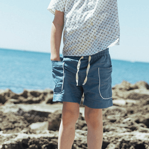 Lali - Birch Shorts in Coastal Blue