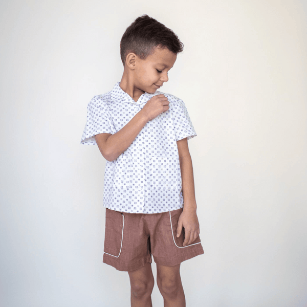Lali - Henri Shirt in Tile Print