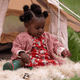 Little Green Radicals - Little Rabbits Ruffle Romper