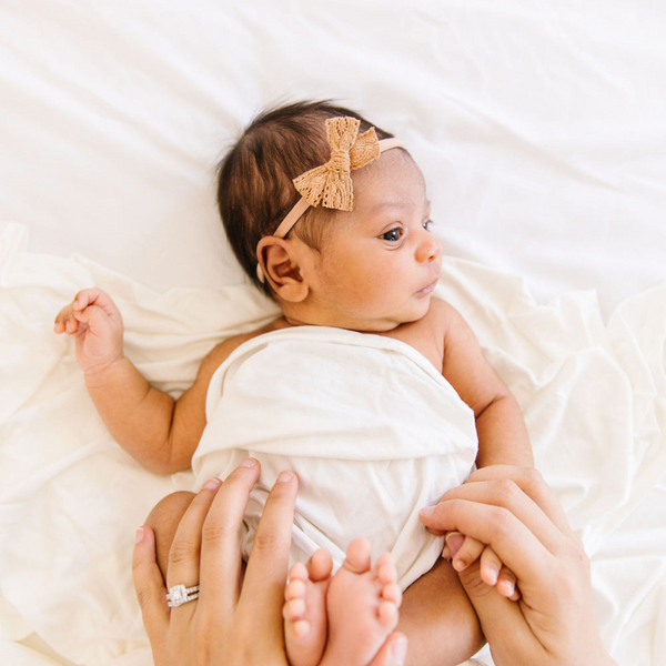 Lou Lou and Company - Lace Bow - Mini Cinnamon Lace Headband