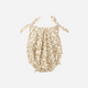 Makemake Organics - Organic Tie Shoulder Bubble Romper - Tuscan Bloom