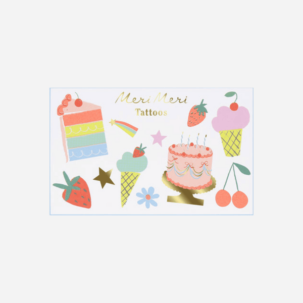 Meri Meri - Birthday Temporary Tattoos