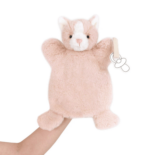 Mon Ami - Callie Kitty Paci Holder Puppet Lovey