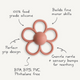 Mushie - Daisy Rattle Teether