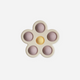 Mushie - Flower Press Toy - Soft Lilac / Daffodil / Ivory