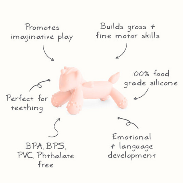 Mushie - Unicorn Figurine Teether