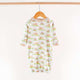 Nola Tawk - Organic Cotton Newborn Gown - Mascot Mania / Texas