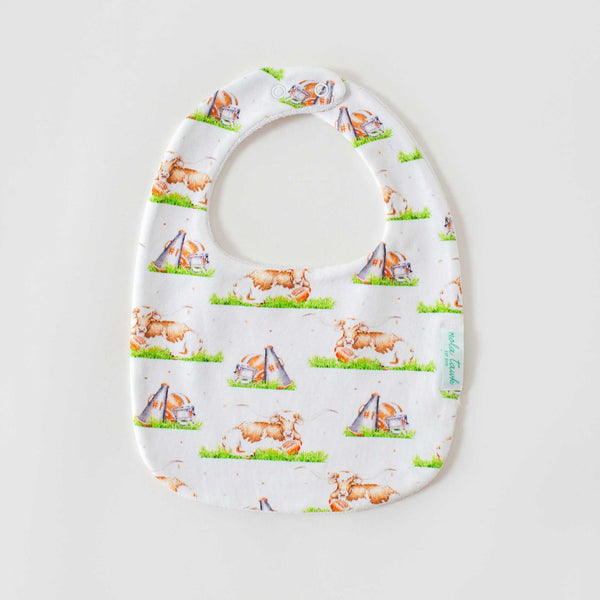 Nola Tawk - Organic Cotton Baby Bib - Mascot Mania / Texas