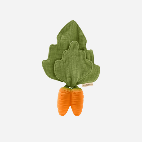 Oli & Carol US - Cathy the Carrot Mini Doudou Teether