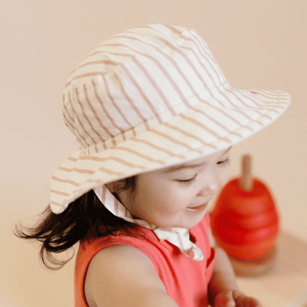 Pehr - Bucket Hat - Stripes Away Peony