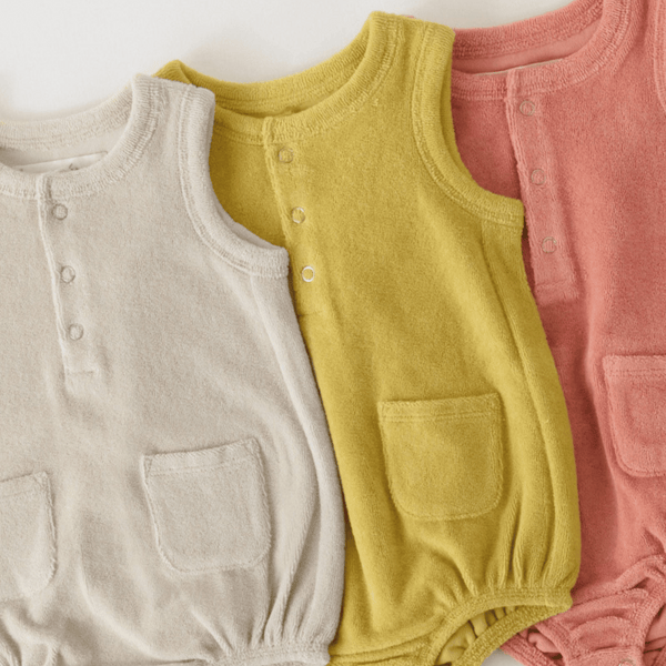 Pehr - Classic Terry Pocket One-Piece - Shell