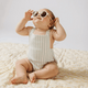 Pehr - Criss-Cross One-Piece - Stripes Away Sea